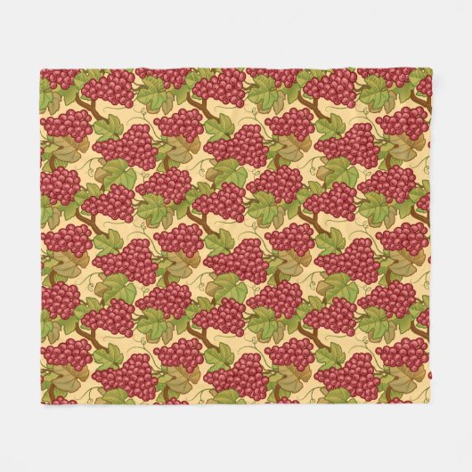 druiven fleece deken (Voorkant (Horizontaal))