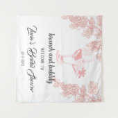 Druiven Fruit Champagne Retro Bruiloft Feestelijke Wandkleed (Voorkant (horizontaal))