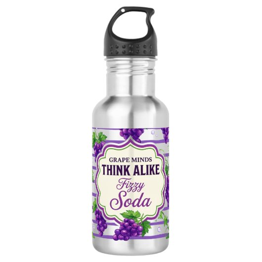Druiven Geesten Denken Alike Waterfles (Voorkant)