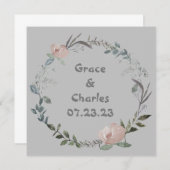 Druiven Gepersonaliseerde Bloemen Rood Wit Kaart (Voorkant / Achterkant)