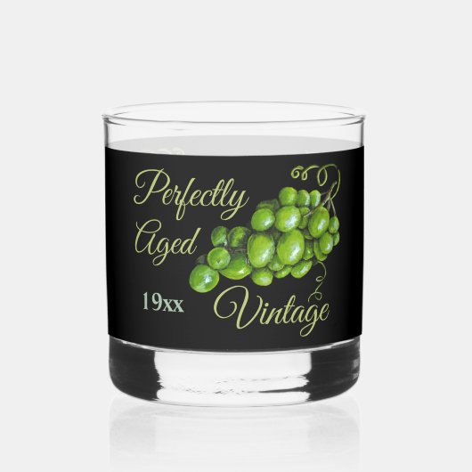druiven gesteenteglas whisky glas (Achterkant)