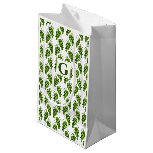 Druiven Gift Bag Klein Cadeauzakje (Voorkant Gekanteld)