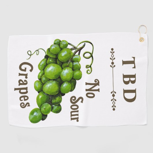 Druiven Golf Handdoek (Horizontaal)