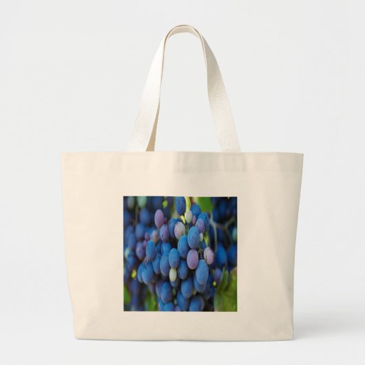 druiven grote tote bag (Voorkant)