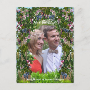 Druiven, Honeysuckles & Hummingbird Aankondigingskaart