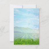 Druiven, Honeysuckles & Hummingbird RSVP Kaartje (Achterkant)