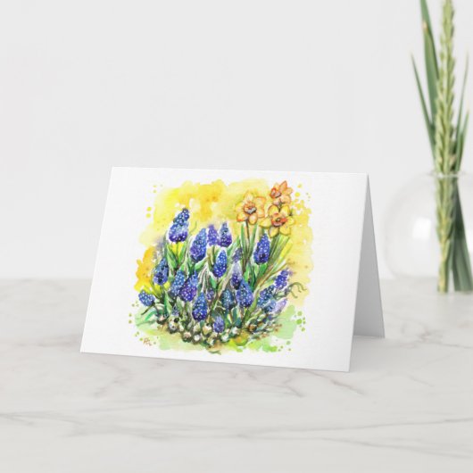 Druiven Hyacinth Garden Kaart (Voorkant)