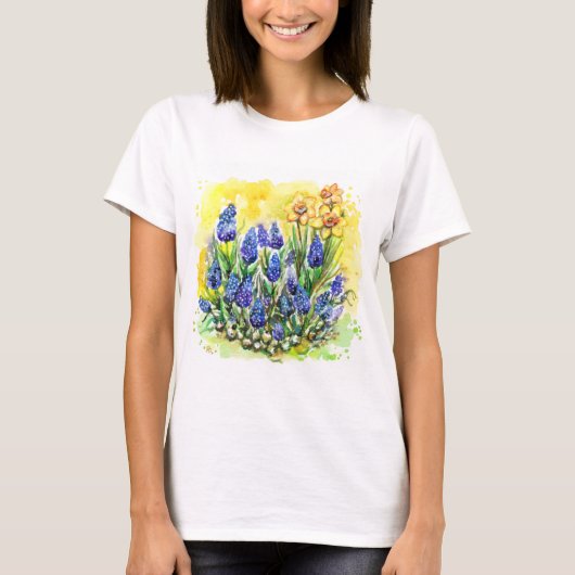 Druiven Hyacinth Garden T-shirt (Voorkant)