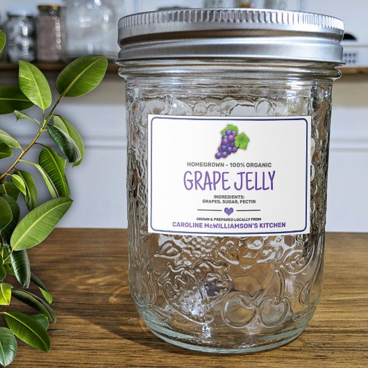 Druiven Ingeblikt Voedsel Label Voedselcontainer Etiket
