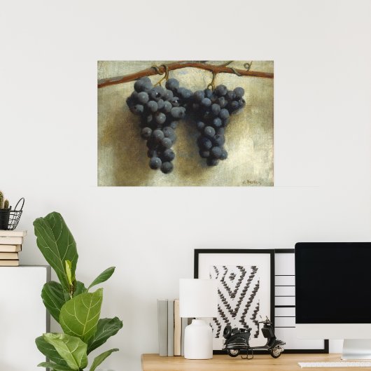 Druiven - Joseph Decker Fine Art Poster (Thuiskantoor)