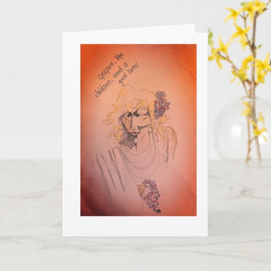 druiven  Kaart (Gele Bloem)