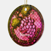 Druiven Keuken Keramisch Ornament (Links)