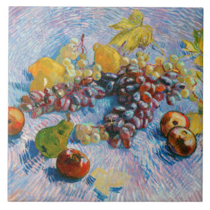 Druiven, leemons, peren en appelen, Van Gogh Tegeltje