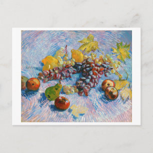 druiven, lemonen, peren en appelen, Van Gogh Briefkaart
