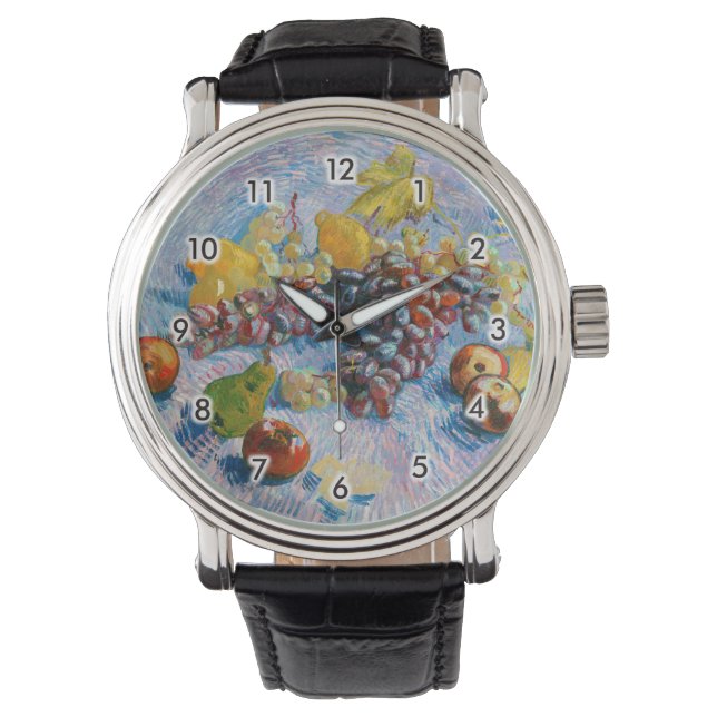 druiven, lemonen, peren en appelen, Van Gogh Horloge (Voorkant)