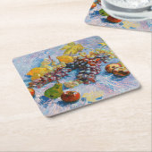 druiven, lemonen, peren en appelen, Van Gogh Kartonnen Onderzetters (Schuin)