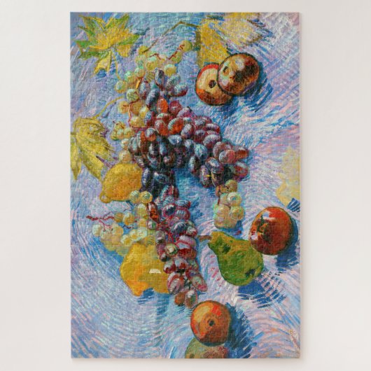 druiven, lemonen, peren en appelen, Van Gogh Legpuzzel (Verticaal)