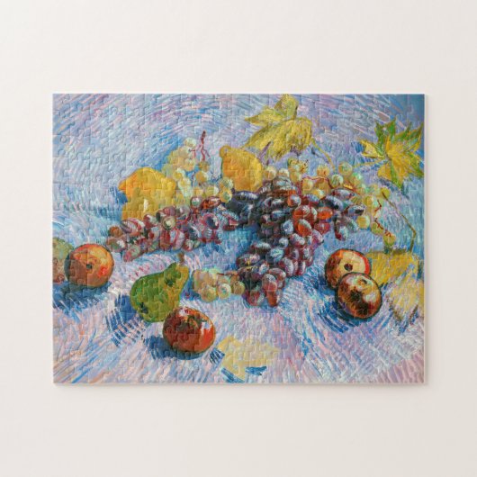 druiven, lemonen, peren en appelen, Van Gogh Legpuzzel (Horizontaal)