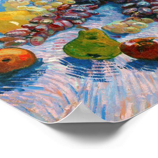 druiven, lemonen, peren en appelen, Van Gogh Poster (Hoek)