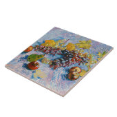 druiven, lemonen, peren en appelen, Van Gogh Tegeltje (Zijkant)