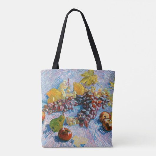 druiven, lemonen, peren en appelen, Van Gogh Tote Bag (Achterkant)