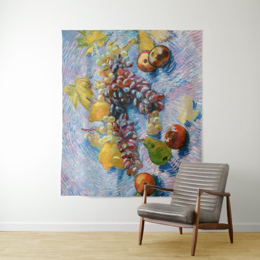 druiven, lemonen, peren en appelen, Van Gogh Wandkleed (In situ)