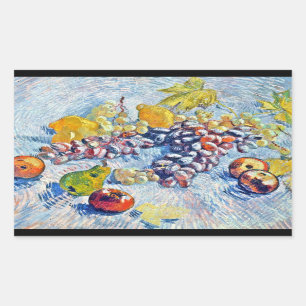 druiven, luiers, peren en appelen Vincent van Gogh Rechthoekige Sticker