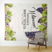 Druiven Mediterraan Wijngaard Tuin Achtergrond Wandkleed (In Situ (horizontaal))