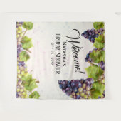 Druiven Mediterraan Wijngaard Tuin Achtergrond Wandkleed (Voorkant (horizontaal))