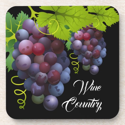 Druiven Onderzetter kunststofset (Voorkant)