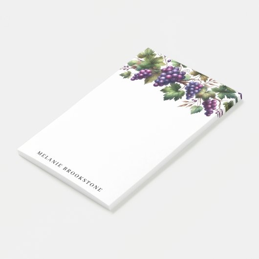 Druiven op de Vine Custom Post It Notes 4x6 (Schuin)