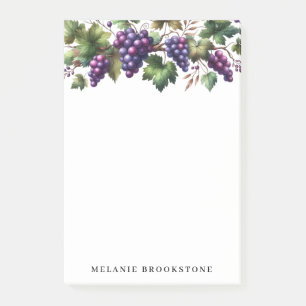 Druiven op de Vine Custom Post It Notes 4x6