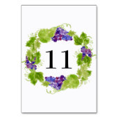 Druiven op de Vine Tafelnummer Kaart (Voorkant)