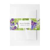 Druiven op de Vine Vertical Wedding Belly Band Uitnodigingen Wikkel (Voorkant Voorbeeld)