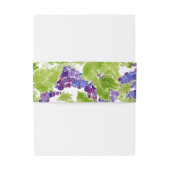 Druiven op de Vine Vertical Wedding Belly Band Uitnodigingen Wikkel (Achterkant Voorbeeld)