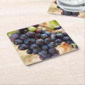 Druiven op de wijn kartonnen onderzetters (Schuin)