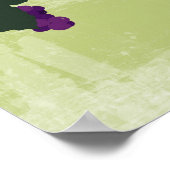 Druiven op de wijn poster (Hoek)