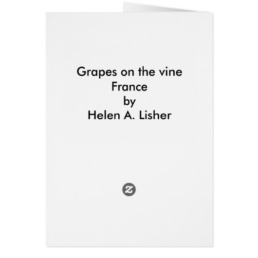 Druiven op de wijnstok (Achterkant)