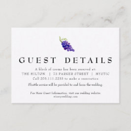 Druiven op de Wijnstok Trouwdetail Kaart