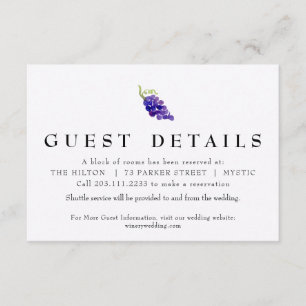 Druiven op de Wijnstok Trouwdetail Kaart