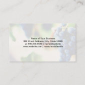 Druiven op de wijnstok | wijngaardfles visitekaartje (Achterkant)