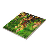 Druiven op de wijnstokken tegeltje (Zijkant)