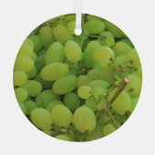 Druiven op een provinciale markt glas ornament (Achterkant)