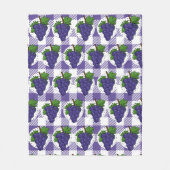 Druiven op White Violet Pset Fleece Deken (Voorkant)