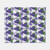 Druiven op White Violet Pset Fleece Deken (Voorkant (Horizontaal))