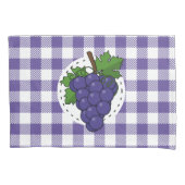 Druiven op White Violet Pset Kussensloop (Voorkant-Links)