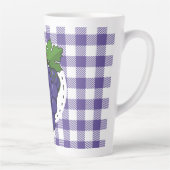 Druiven op White Violet Pset Latte Mok (Rechts)