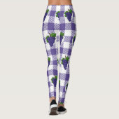 Druiven op White Violet Pset Leggings (Achterkant)