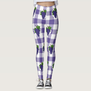 Druiven op White Violet Pset Leggings