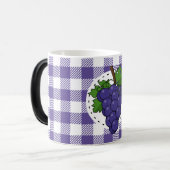 Druiven op White Violet Pset Magische Mok (Voorkant links)